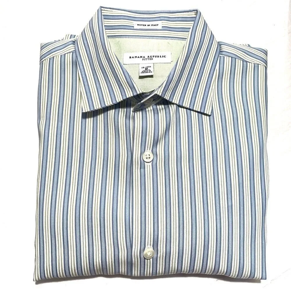 EUC Banana Republic Men’s Pinstriped Dress Shirt 15-15.5